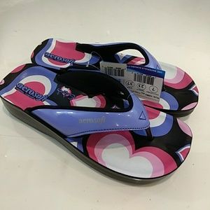 Aerosoft Women's Sandal, Purple and Pink, New